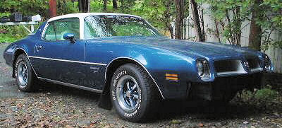 Blue 1976 Firebird Esprit