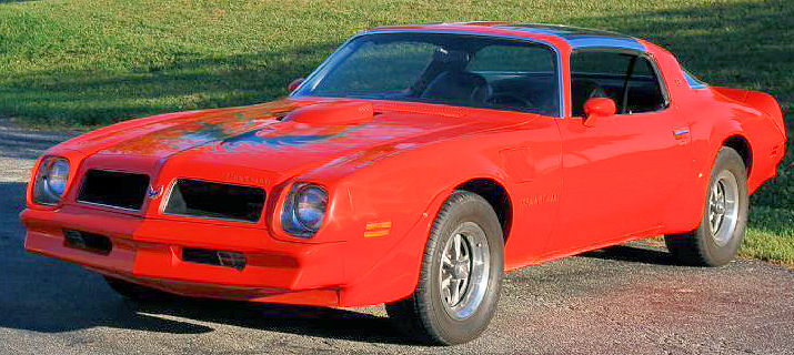Red 1976 Trans Am